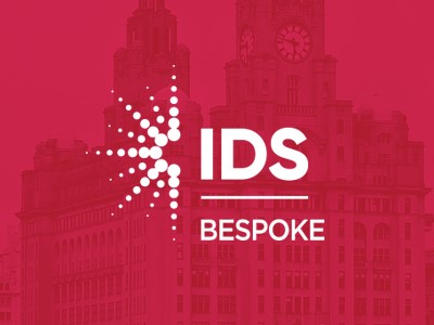 IDS Bespoke Solutions Logo on red background
