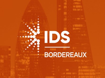 IDS Bordereaux Solution Logo on Orange Background