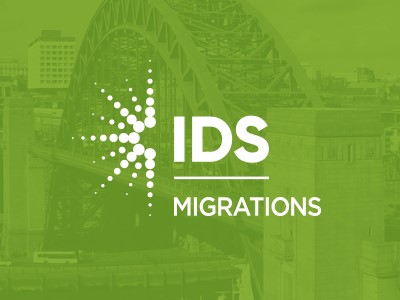 IDS Data Migration Logo on green background