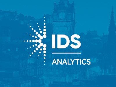 IDS Analytics Logo on blue background