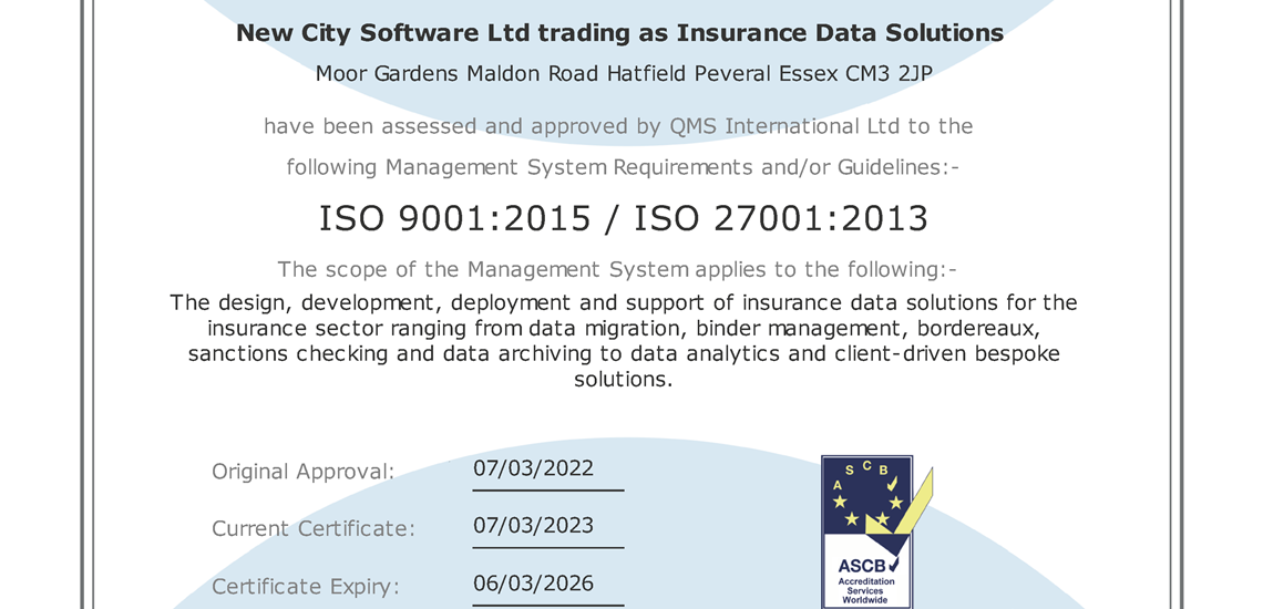 IDS ISO 9001_2015_IS027001_2013 Certificate